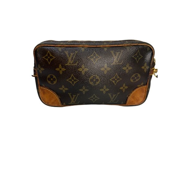 Authentic Louis Vuitton Monogram Canvas Trocadero 23 Crossbody Bag Vintage Brown - Picture 1 of 8
